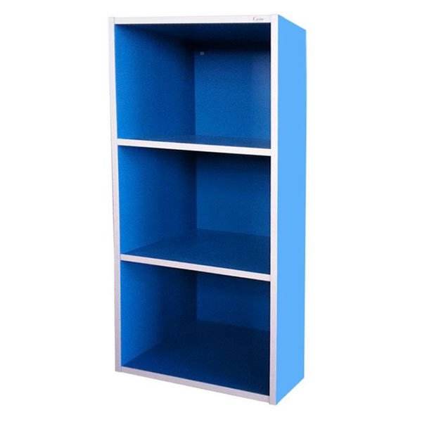 COSTA ชั้นอเนกประสงค์ 3ช่อง ขนาด 42x30x89cm. สีฟ้า
